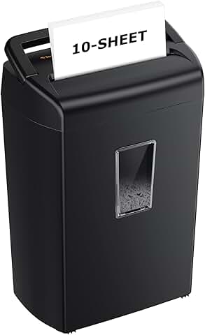 Heavy Duty Cross Cut Paper Shredder with 5.5 Gal Bin