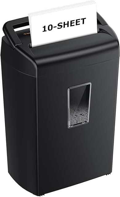 Heavy Duty Cross Cut Paper Shredder with 5.5 Gal Bin
