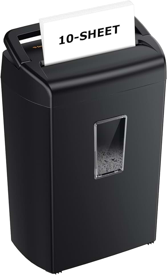 Heavy Duty Cross Cut Paper Shredder with 5.5 Gal Bin