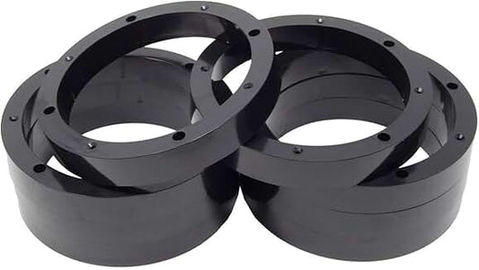 Set of four 6.5-inch plastic speaker spacer rings