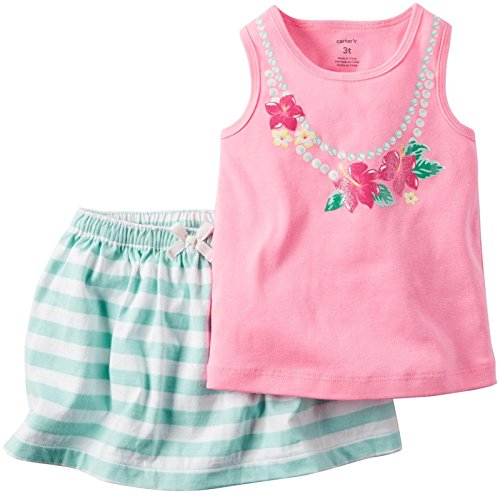 Baby Girls' 2 Pc Playwear Sets 239g143, Bright Pink, 3 Months