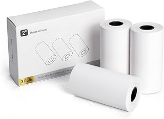 White self-adhesive thermal paper, 56mm x 4m, 3 rolls