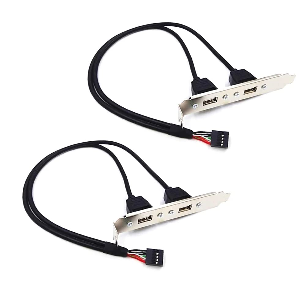 Dual USB 2.0 Back Panel Extension Cable for Motherboard