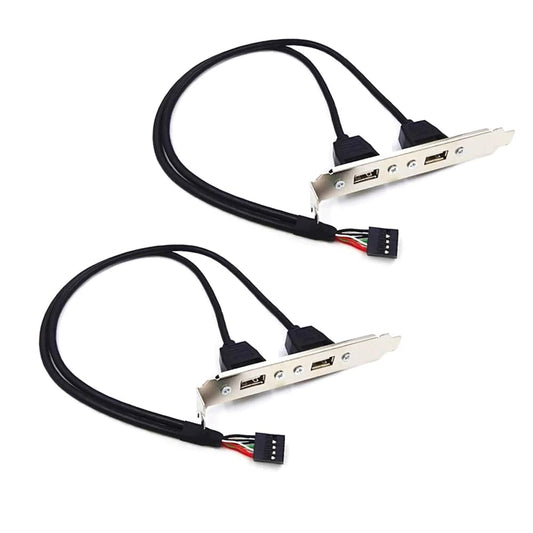 Dual USB 2.0 Back Panel Extension Cable for Motherboard
