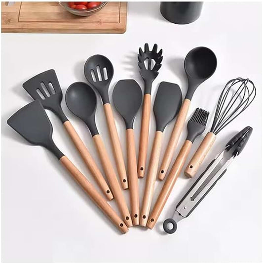 7-Piece Wooden Kitchen Utensil Set for Cooking
