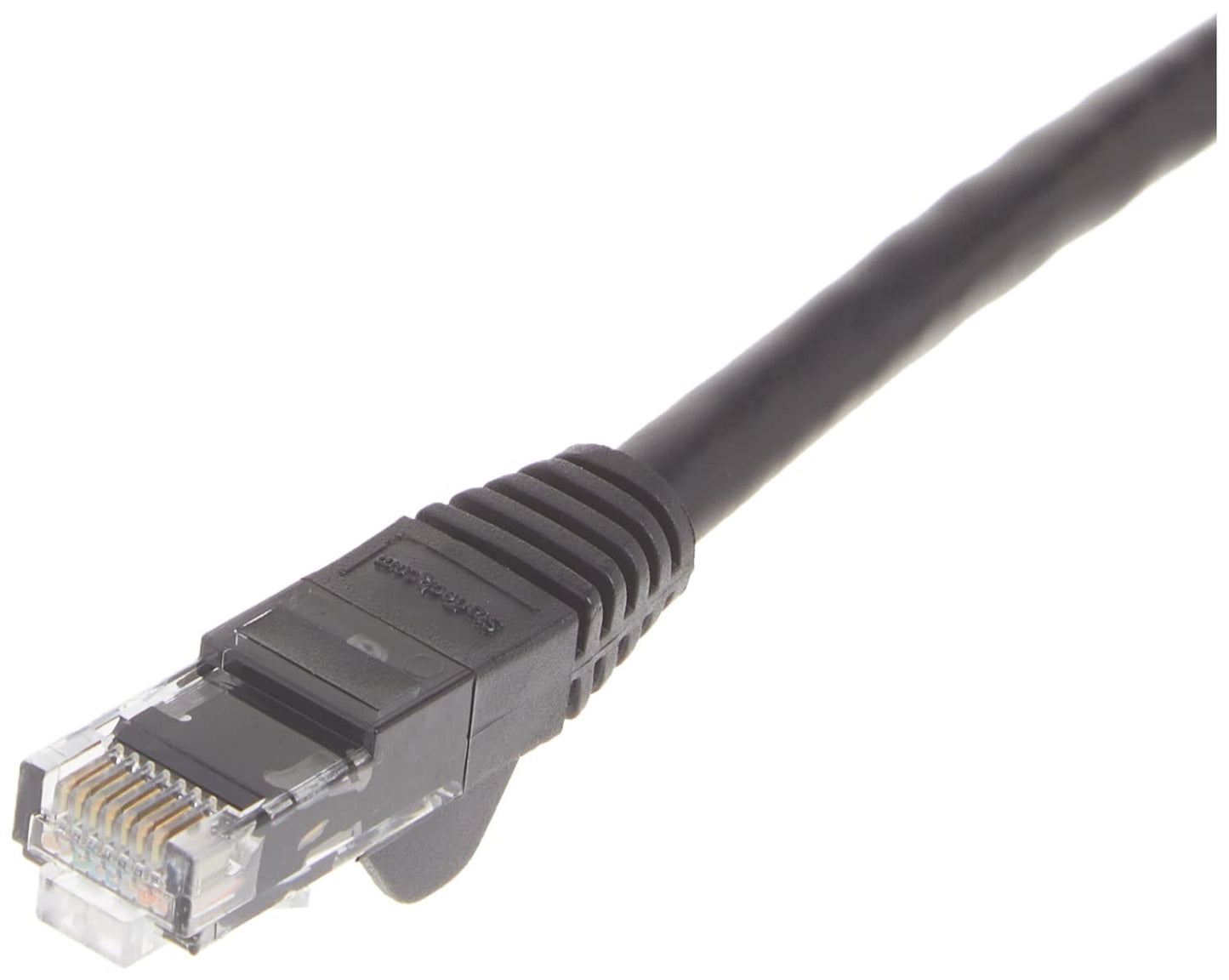 .com 8ft CAT6 Ethernet Cable - Black CAT 6 Gigabit Ethernet Wire -650MHz 100W PoE++ RJ45 UTP Molded Category 6 Network/Patch Cord w/Strain Relief/Fluke Tested UL/TIA (C6PATCH8BK)