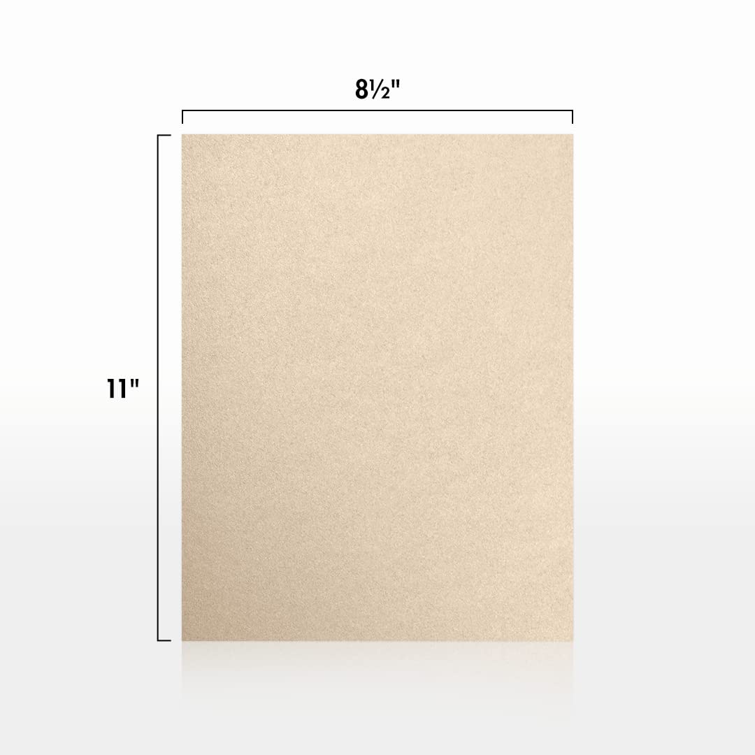 Taupe Metallic Letter Paper, 8.5 x 11, 80lb, 50 sheets