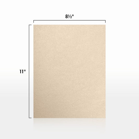 Taupe Metallic Letter Paper, 8.5 x 11, 80lb, 50 sheets