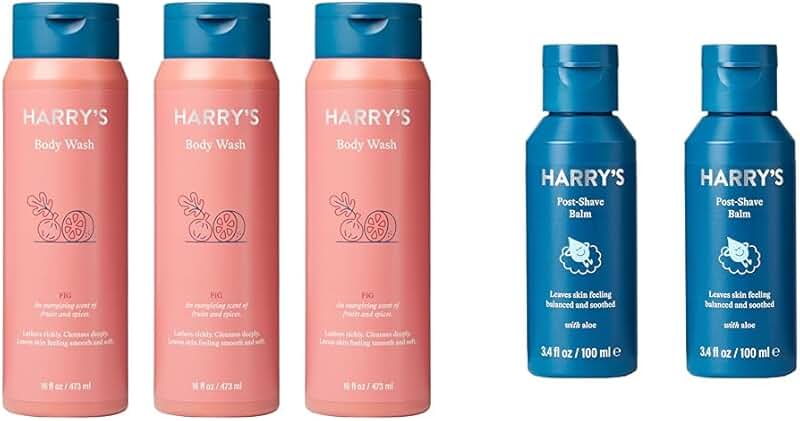 Men's Body Wash and Post Shave Balm Set
