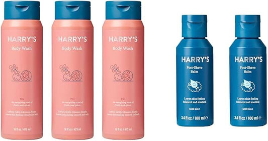 Men's Body Wash and Post Shave Balm Set