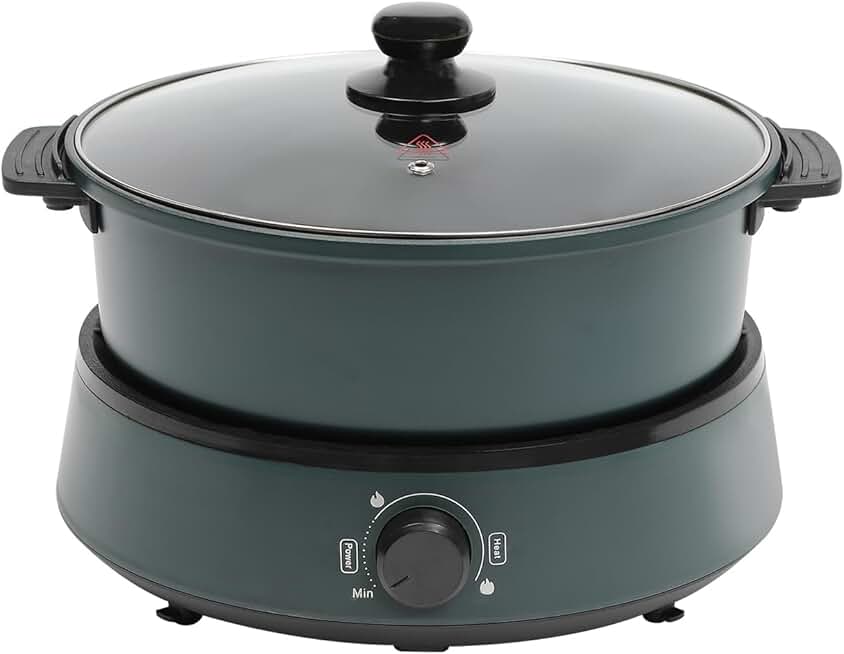 Electric Hot Pot and Skillet for 1-5 People