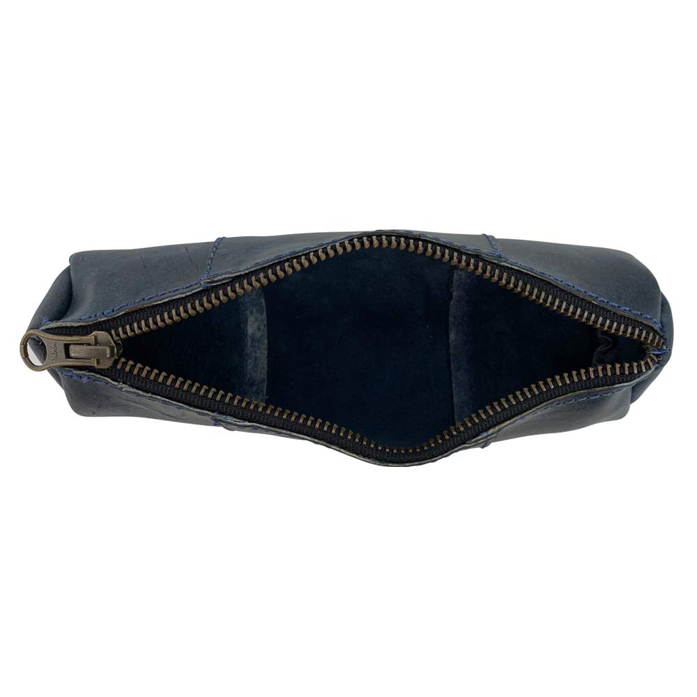 Rustic Leather Cylinder Case for Keys and Small Items