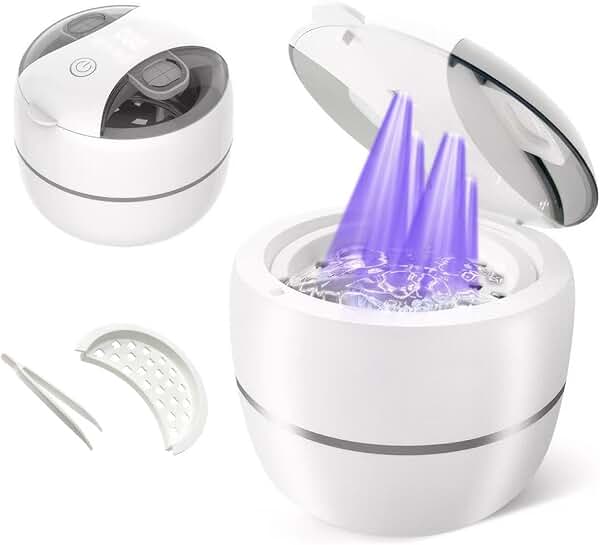 Ultrasonic Retainer Cleaner for Dentures and Jewelry