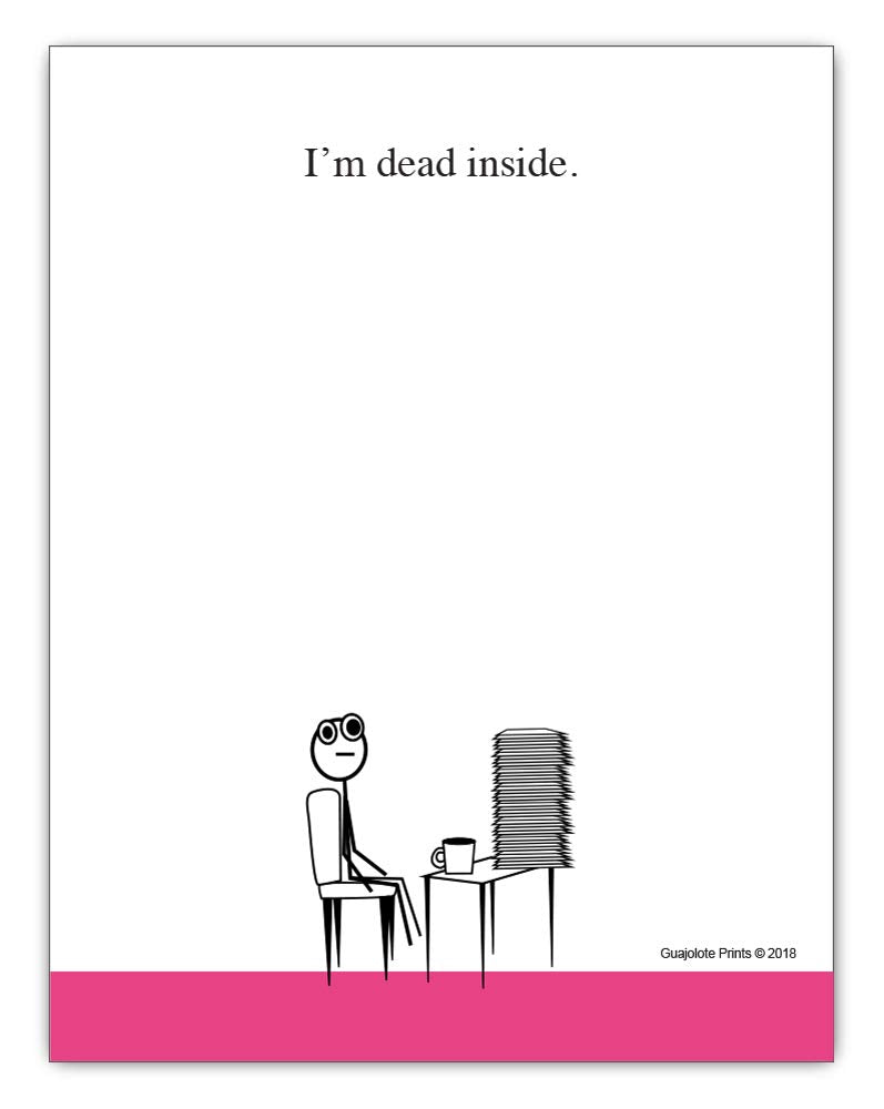 Funny Notepads Set with Sarcastic Messages