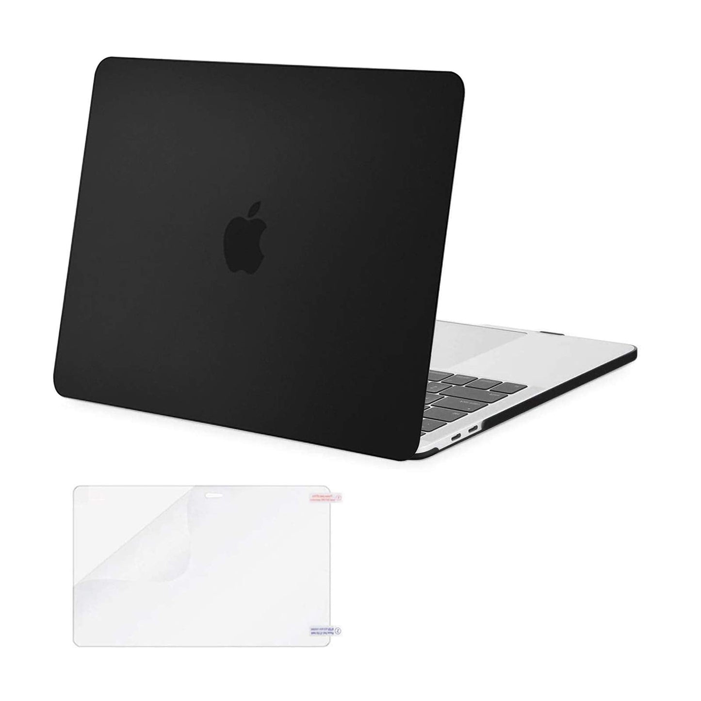 Compatible with MacBook Pro 13 inch Case M2 2022, 2021, 2020-2016 A2338 M1 A2251 A2289 A2159 A1989 A1708 A1706 with/Without Touch Bar, Plastic Hard Shell&Screen Protector, Black