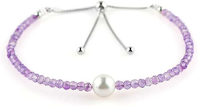 Beaded gemstone bracelet