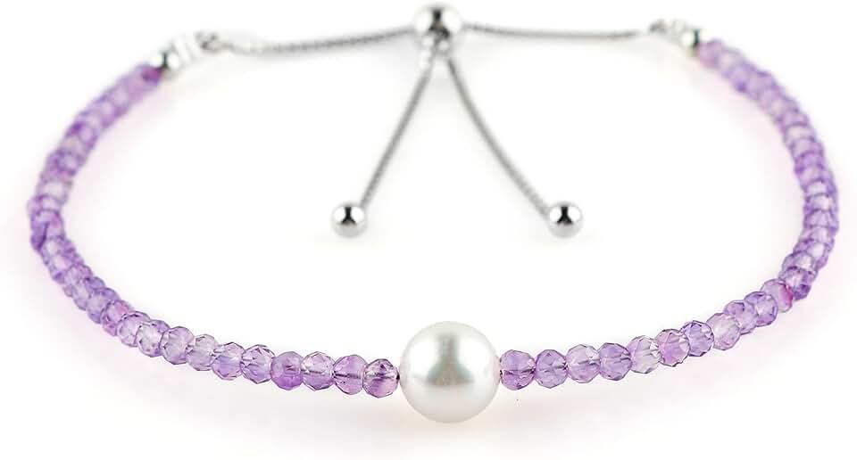Beaded gemstone bracelet