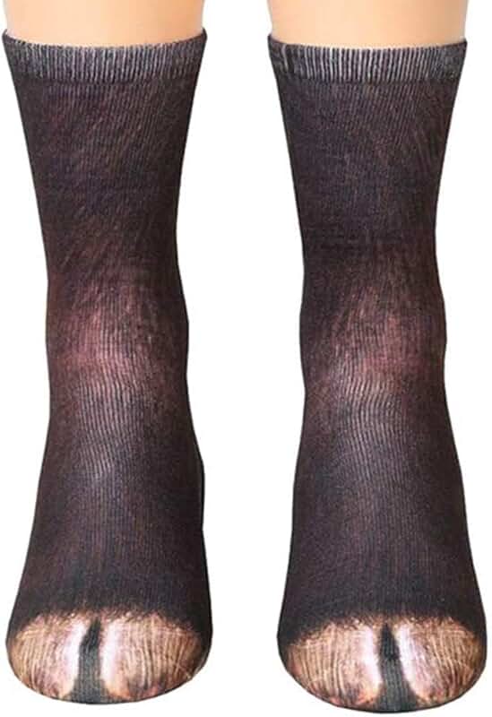 Animal Paw Socks for Adults, Funny Christmas Gift