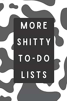 Cow Print Funny To-Do List Notebook