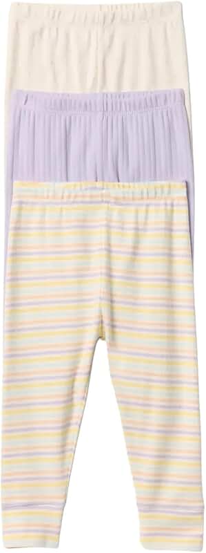 Three-pack of pull-on pants for girls