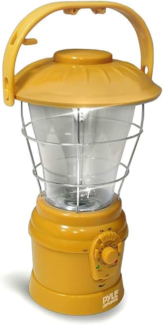 Portable Hand Crank Lantern with Radio and Speaker