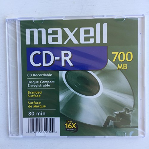 CDR Recordable Media 16x 700MB 80min with Slim Line Case