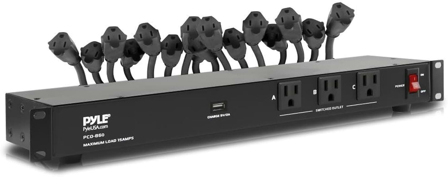 19-Outlet 1U Rackmount Power Distribution Unit