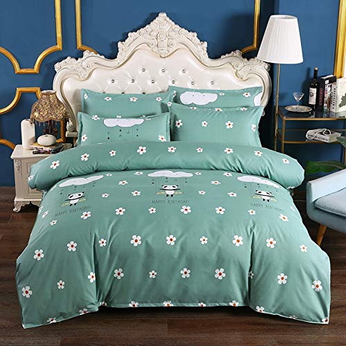 Four-Piece Brushed Cotton Duvet Cover 180220cm Bed Sheet 230230cm Pillowcase 4874cm2