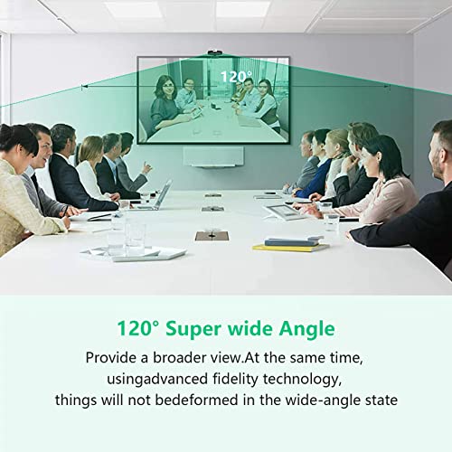 HD Webcam 1080P with Microphone, PC Laptop Desktop USB Webcams, Pro Streaming Computer Camera, 120-Degree Wide Angle Webcam by