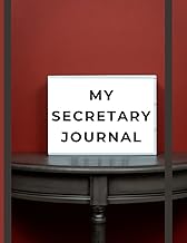 Secretary Journal for Business and Organization, 120 Pages