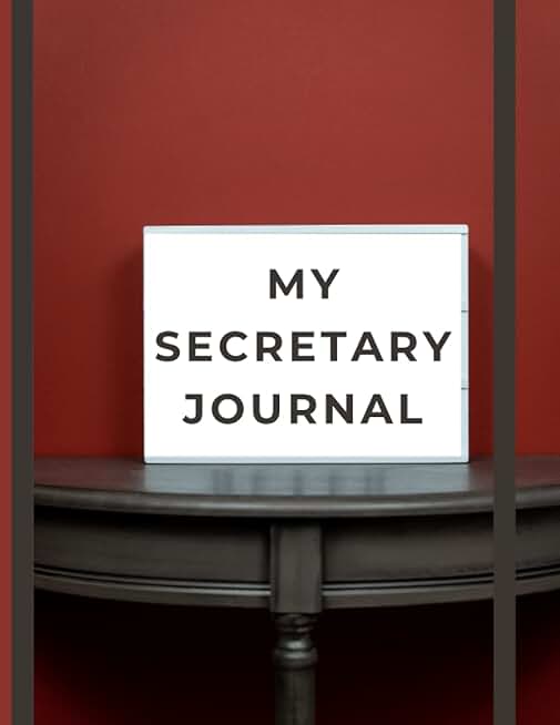 Secretary Journal for Business and Organization, 120 Pages