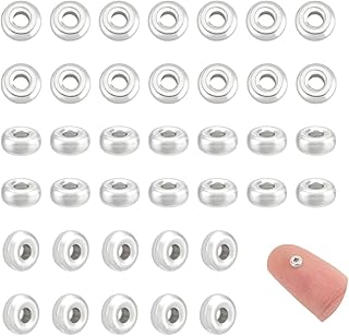 60pcs Sterling Silver Spacer Beads for Jewelry Making