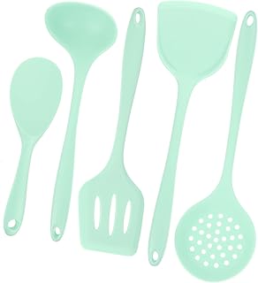 Heatproof Silicone Spoon and Spatula for Cooking