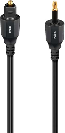 3m Pearl Optical Fiber-Optic Cable with 3.5mm Mini M Toslink