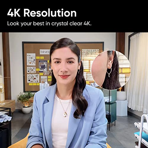 Link - PTZ 4K Webcam with 1/2" Sensor, AI Tracking, Gesture Control, HDR, Noise-Canceling Microphones, Specialized Modes, Webcam for Laptop, Video Camera for Video Calls, Live Streaming