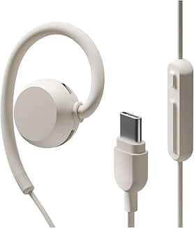 Wired On-Ear USB-C Earphones with Microphone and Leak Prevention