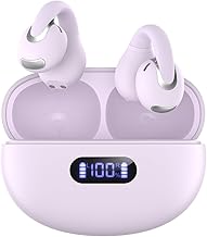 Wireless Open Ear Clip Earbuds with Mic and 24H Play