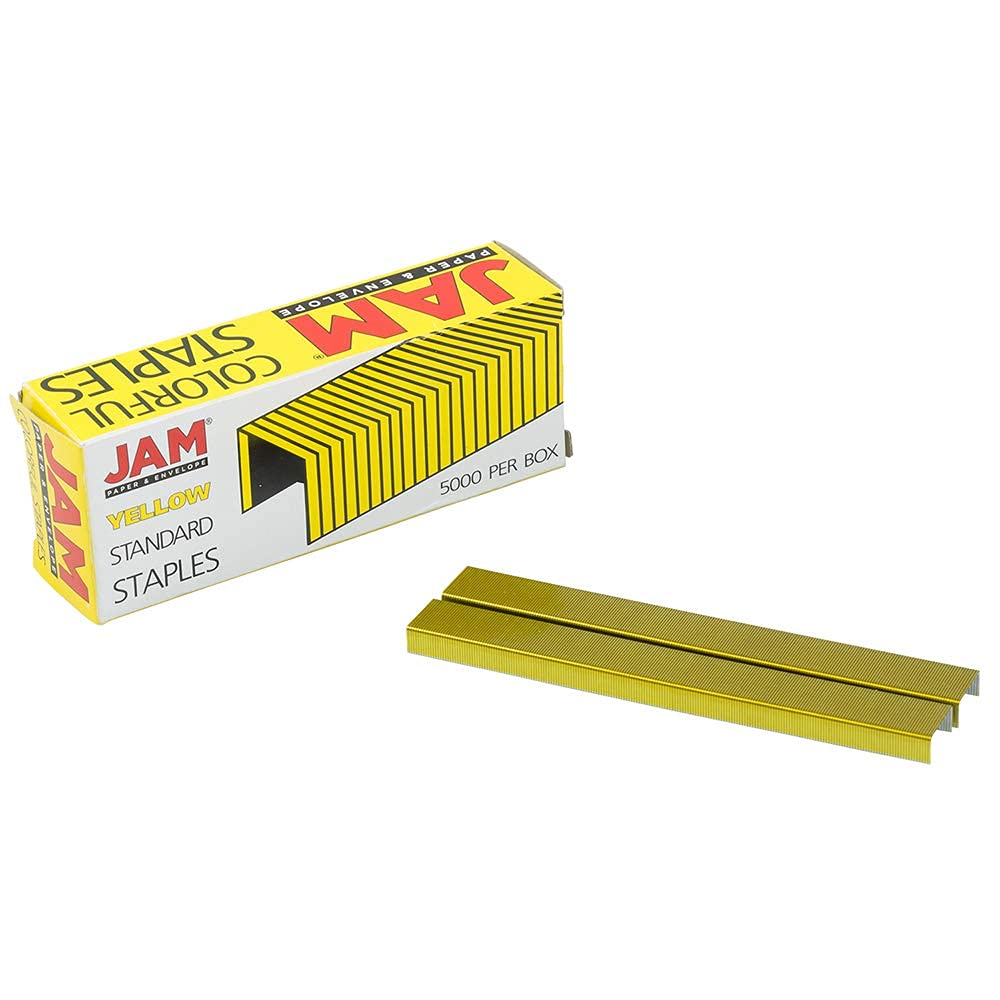 Colorful Golden Yellow Staples, 5000 per box