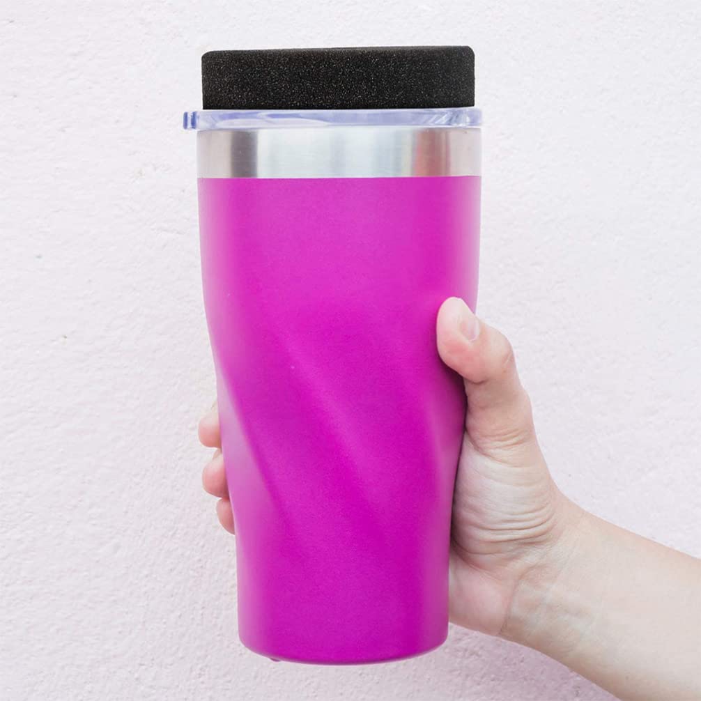 8pcs Black Silicone Cup Inserts for Tumblers and Bottles