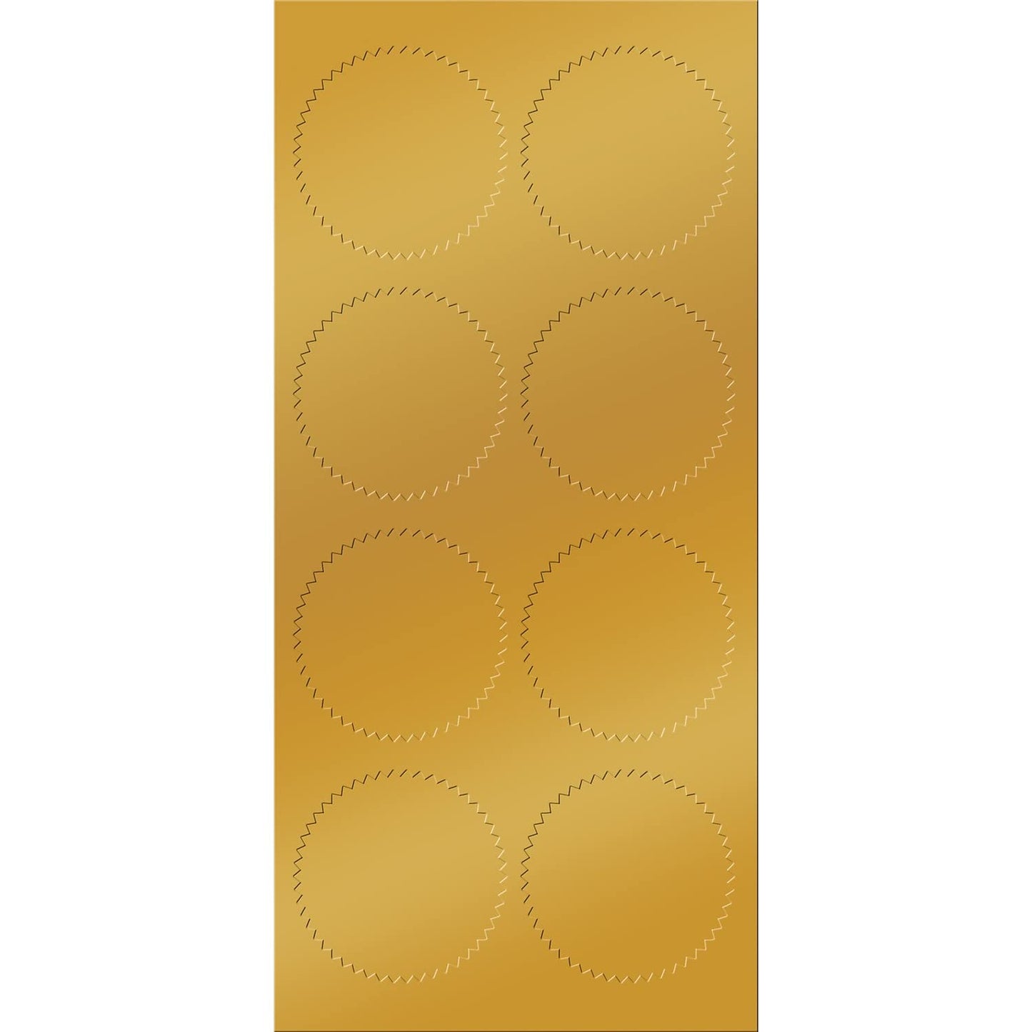 Gold Foil Certificate Seals, 1.75", 50 Pack