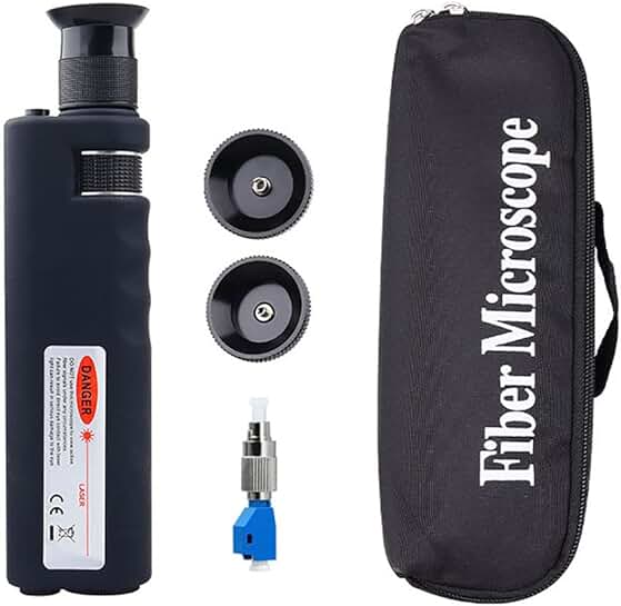 Handheld Fiber Optic Microscope with LED Illumination