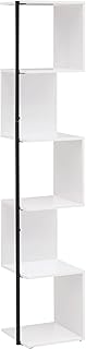 Modern 60-inch Tall Corner Book Shelf with 5 Tiers