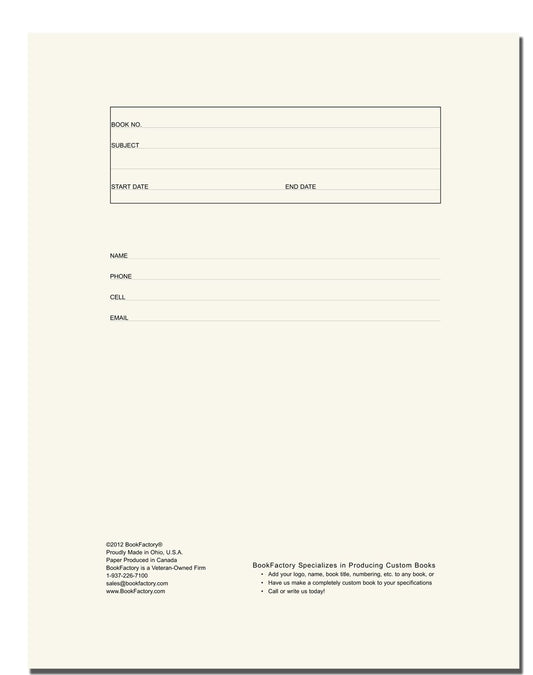 Blue leather executive journal with 168 pages