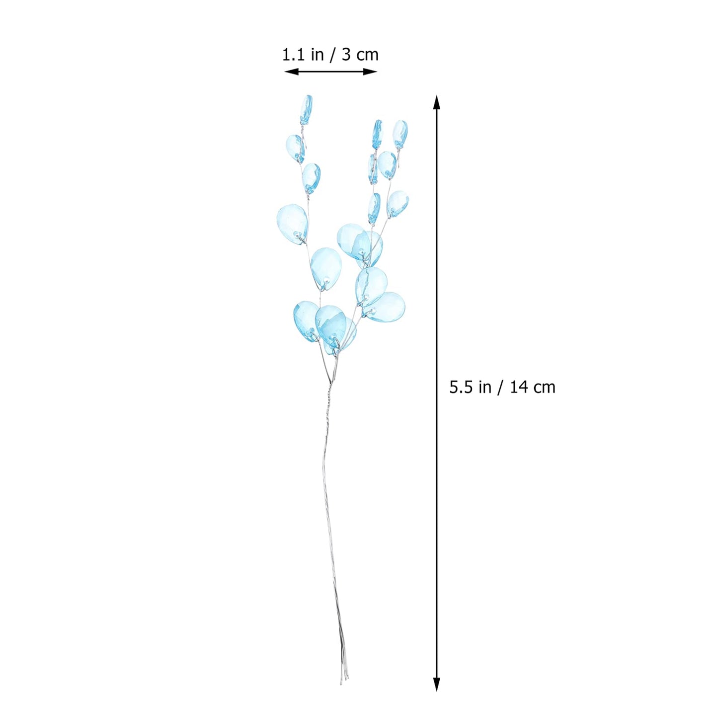 Crystal Blossom Bouquet Decor Set 50PCS Acrylic Bead Drop Stems