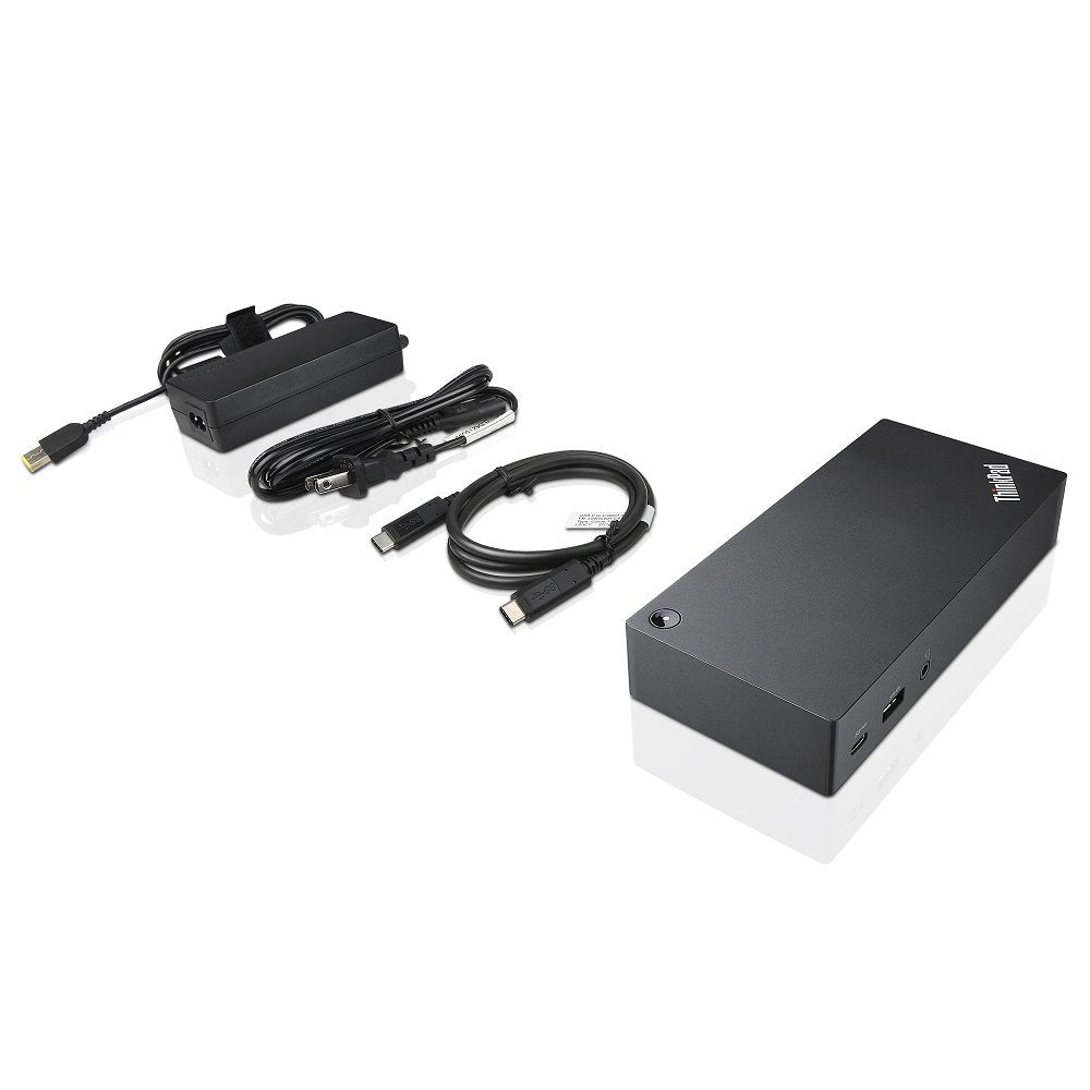 ThinkPad USB-C UltraDock With 90W 2 Prong AC Adapter (40A90090US, USA Retail Packaged)