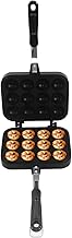 12-Hole Double-Sided Takoyaki Pan for Baking