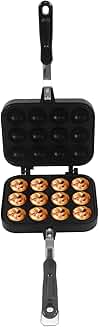 12-Hole Double-Sided Takoyaki Pan for Baking