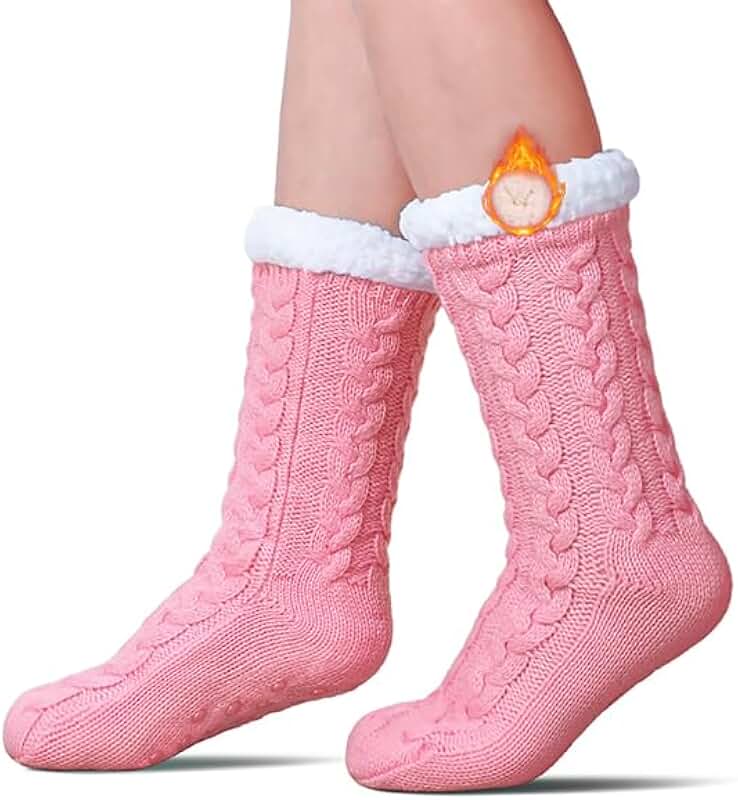 Warm Fuzzy Slipper Socks for Women