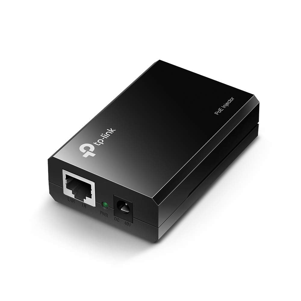 802.3af Gigabit PoE Injector | Convert Non-PoE to PoE Adapter | Auto Detects the Required Power, up to 15.4W | Plug & Play | Distance Up to 100 meters (328 ft.) | Black (TL-PoE150S)