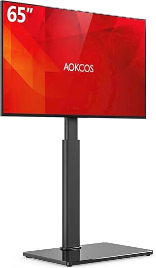 Adjustable Swivel TV Stand for 32-65 Inch Screens